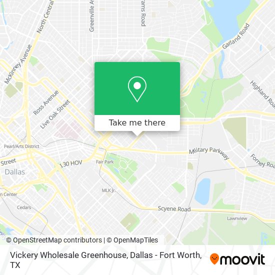 Vickery Wholesale Greenhouse map