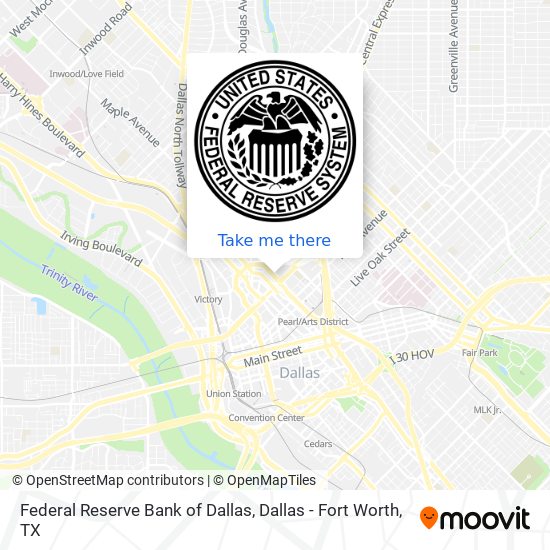 Federal Reserve Bank of Dallas map