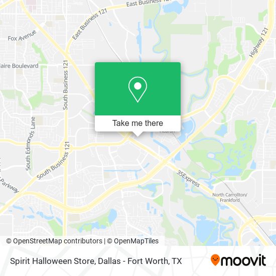 Mapa de Spirit Halloween Store