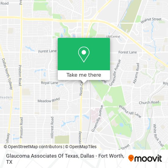 Glaucoma Associates Of Texas map