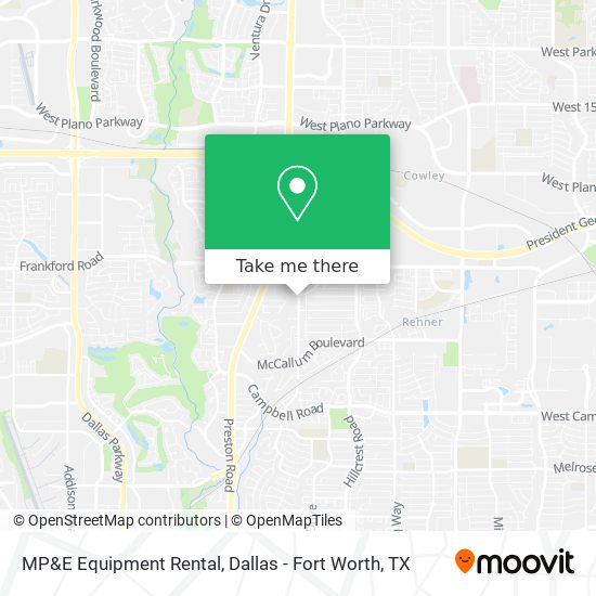 Mapa de MP&E Equipment Rental