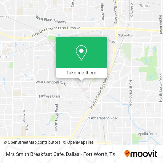 Mapa de Mrs Smith Breakfast Cafe