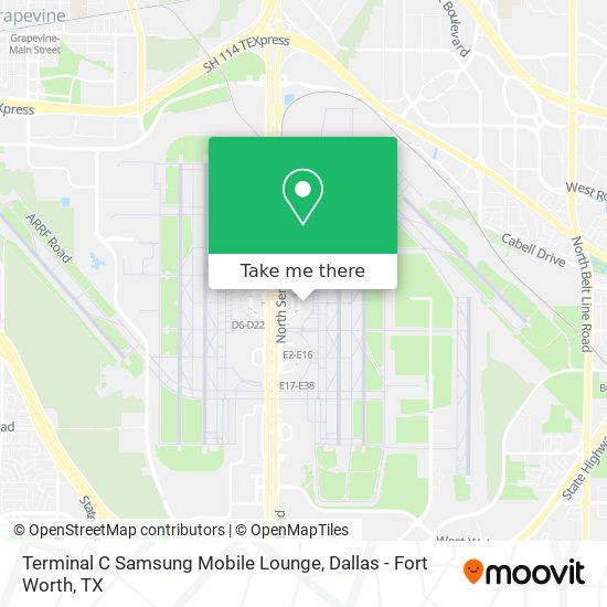 Mapa de Terminal C Samsung Mobile Lounge