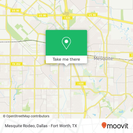 Mesquite Rodeo map