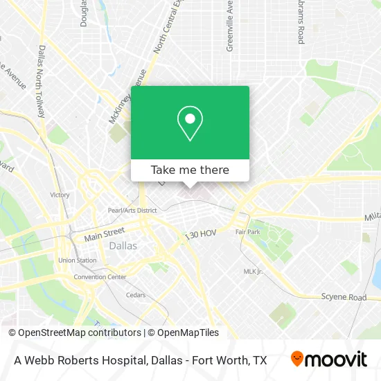 A Webb Roberts Hospital map