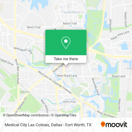 Medical City Las Colinas map