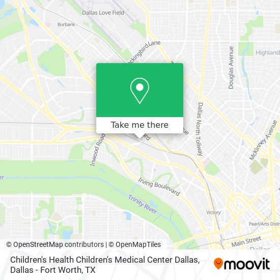 Mapa de Children's Health Children's Medical Center Dallas