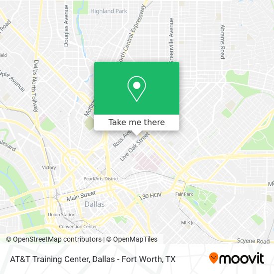Mapa de AT&T Training Center