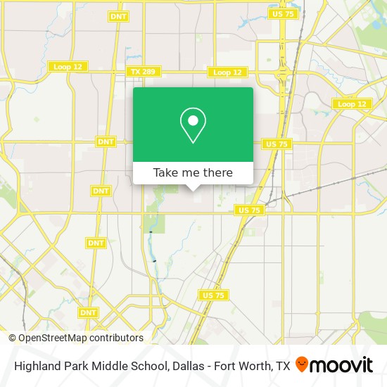 Mapa de Highland Park Middle School