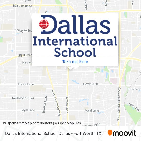 Dallas International School map