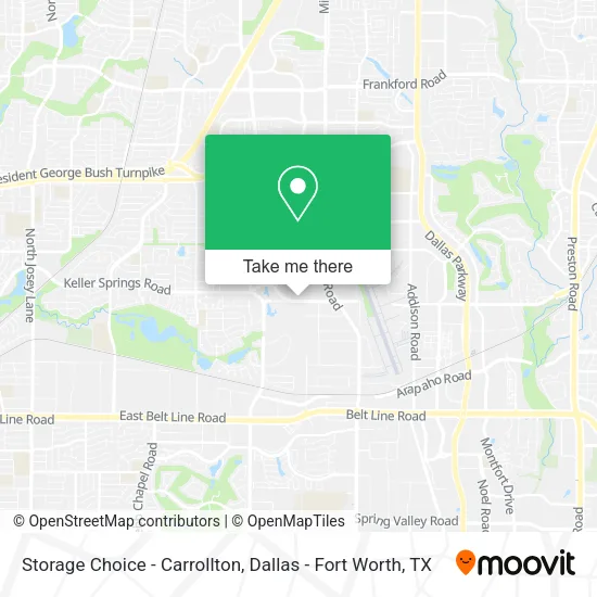Storage Choice - Carrollton map
