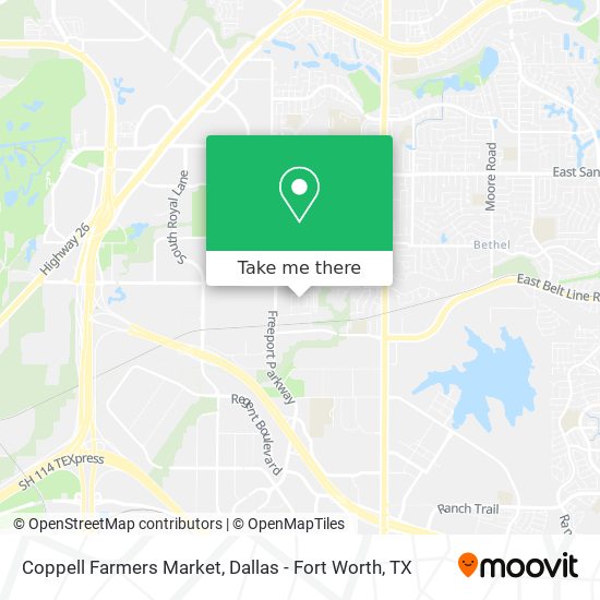 Coppell Farmers Market map