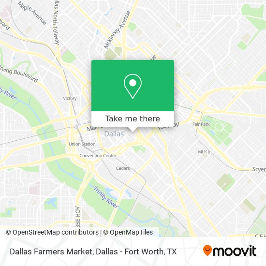 Dallas Farmers Market map