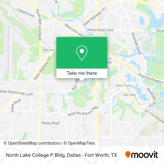 North Lake College P Bldg map