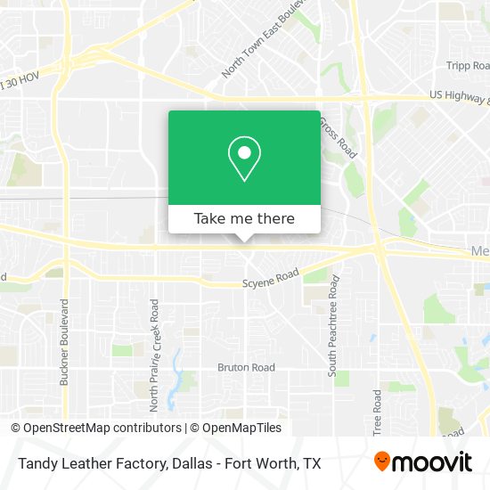 Tandy Leather Factory map