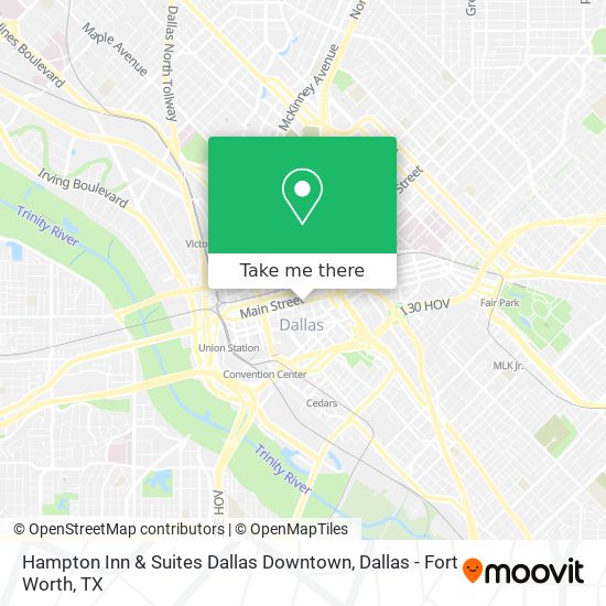 Hampton Inn & Suites Dallas Downtown map