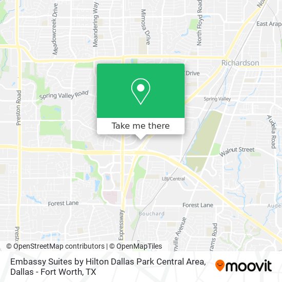 Embassy Suites by Hilton Dallas Park Central Area map