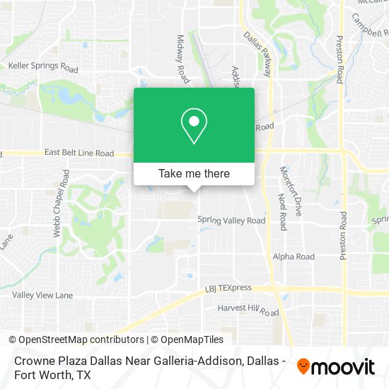 Crowne Plaza Dallas Near Galleria-Addison map