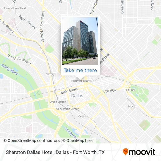 Sheraton Dallas Hotel map