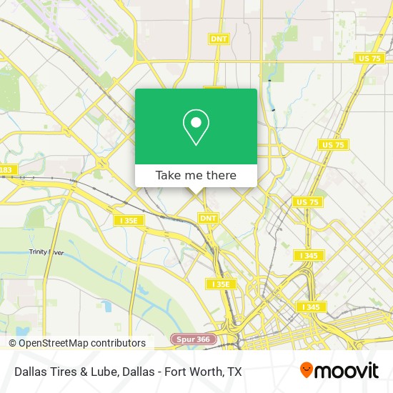 Dallas Tires & Lube map