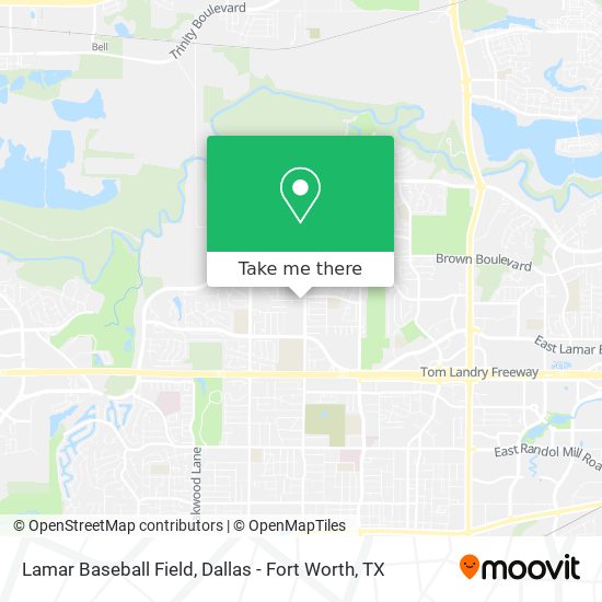 Mapa de Lamar Baseball Field