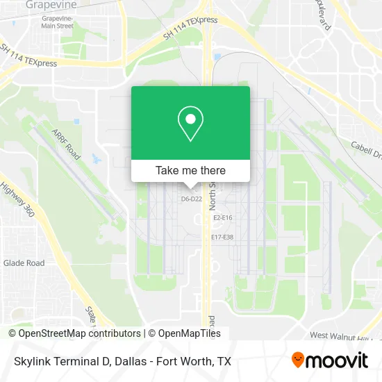 Mapa de Skylink Terminal D