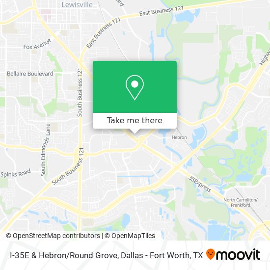 I-35E & Hebron/Round Grove map