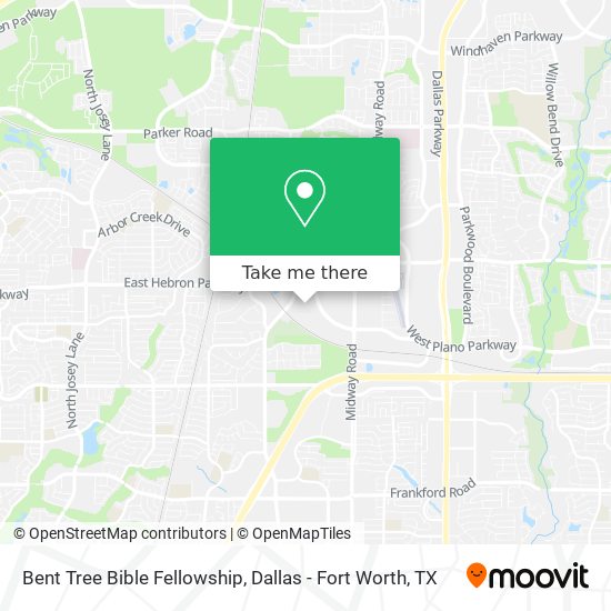 Bent Tree Bible Fellowship map