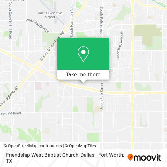 Mapa de Friendship West Baptist Church