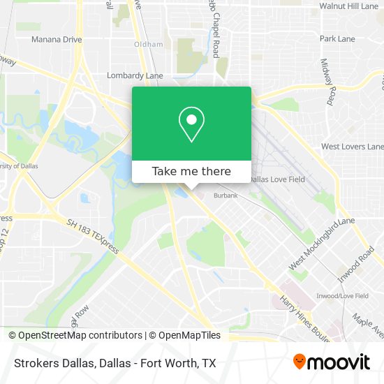 Strokers Dallas map