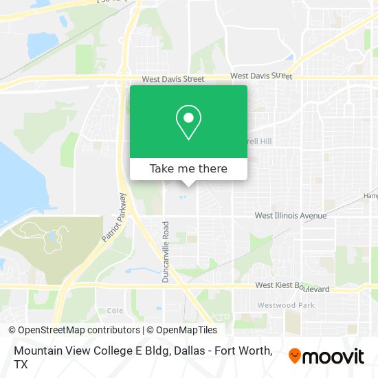Mountain View College E Bldg map