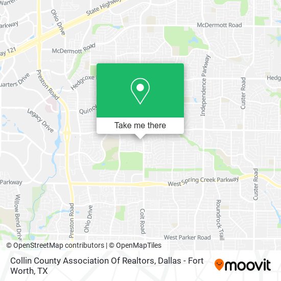 Collin County Association Of Realtors map