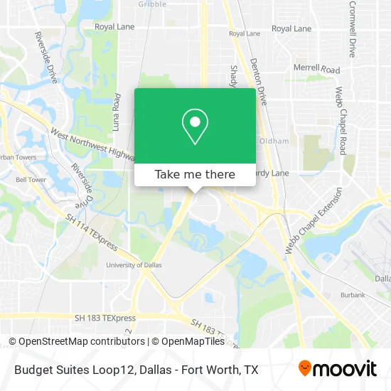 Budget Suites Loop12 map