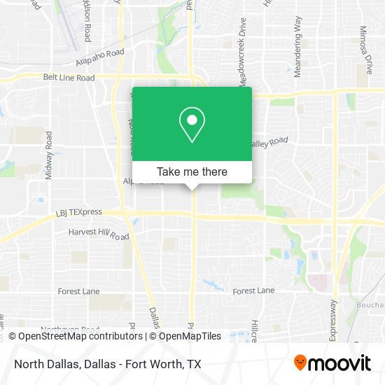 North Dallas map