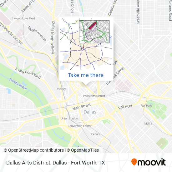 Dallas Arts District map