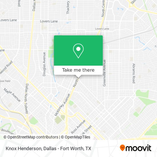 Mapa de Knox Henderson
