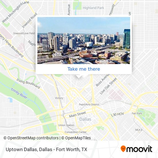 Uptown Dallas map