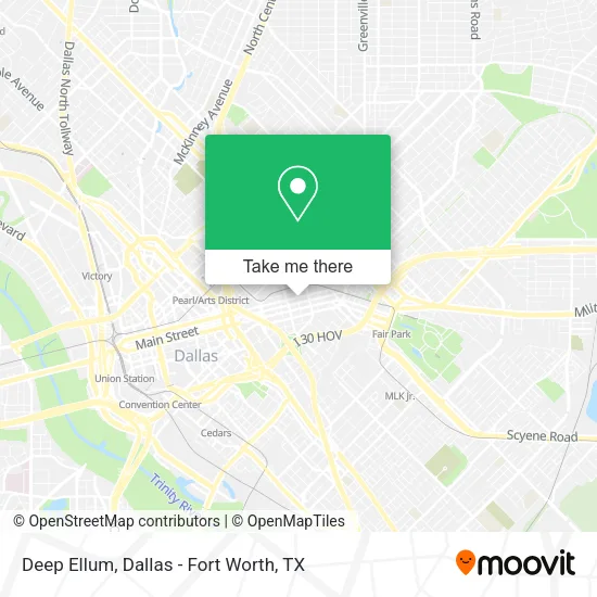 Deep Ellum map
