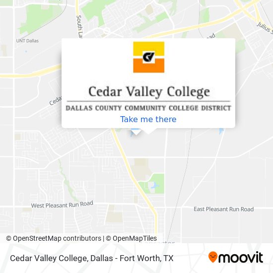 Cedar Valley College map