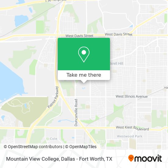 Mountain View College map