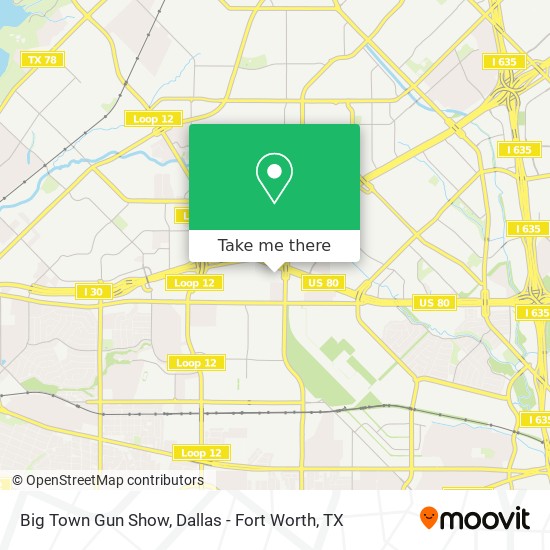 Big Town Gun Show map