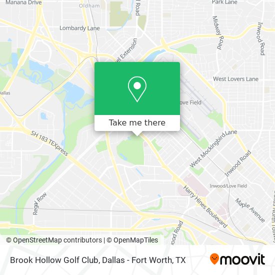 Brook Hollow Golf Club map