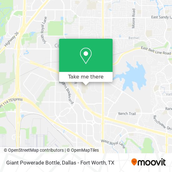 Giant Powerade Bottle map