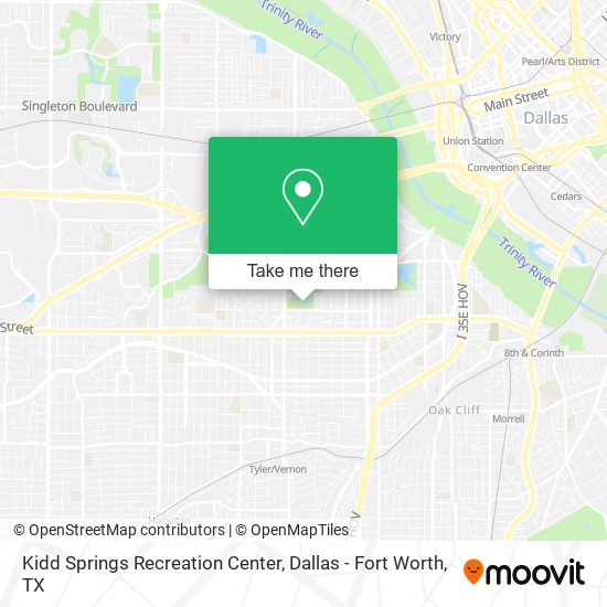 Kidd Springs Recreation Center map
