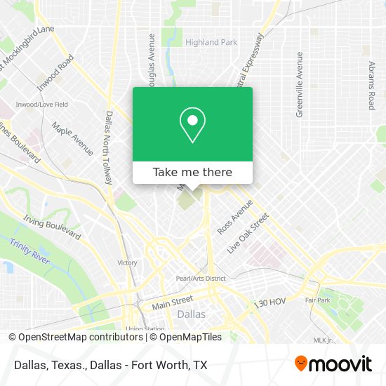 Dallas, Texas. map