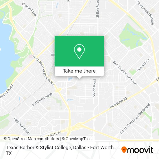Texas Barber & Stylist College map