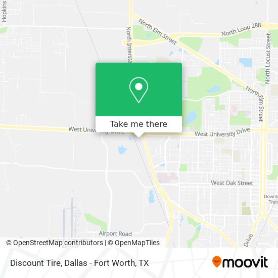 Mapa de Discount Tire