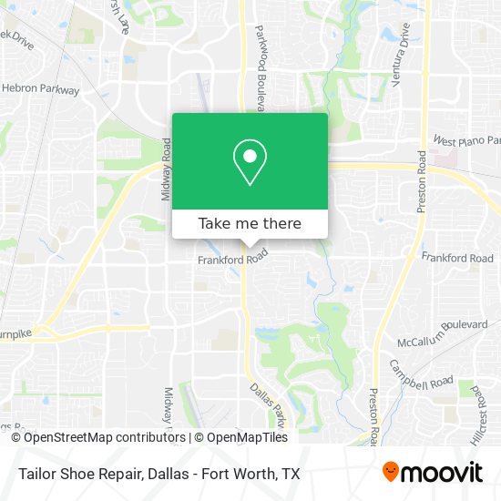 Tailor Shoe Repair map