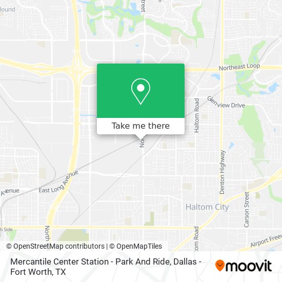 Mercantile Center Station - Park And Ride map