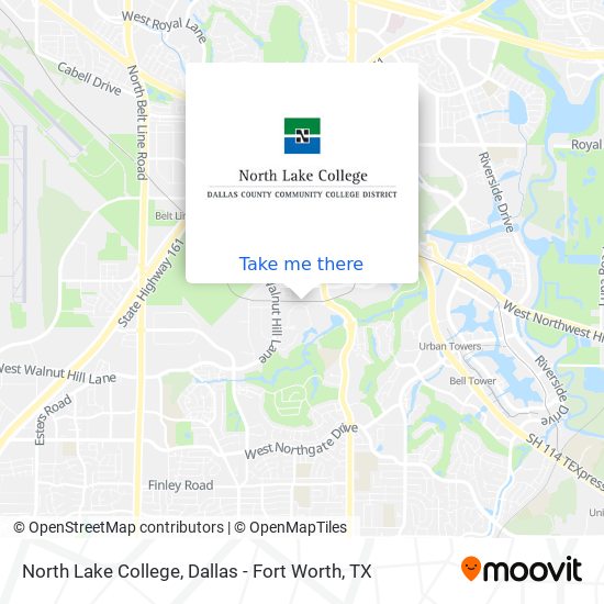 North Lake College map